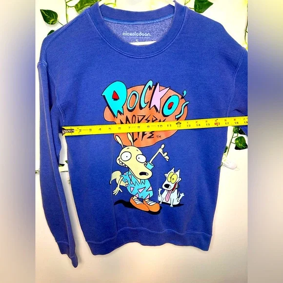 💙🧡 Rocko’s Modern Life Vintage Sweatshirt Sz Men’s S🧡💙 - Picture 3 of 3